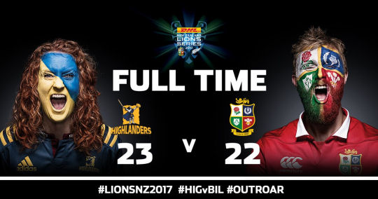 Highlanders v British Lions 2017